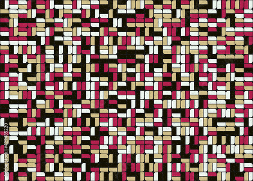 Abstract Geometric Pattern generative computational art illustration