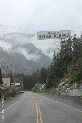 ghost town called hyder in alaska photo