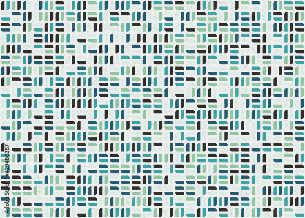 Fototapeta premium Abstract Geometric Pattern generative computational art illustration