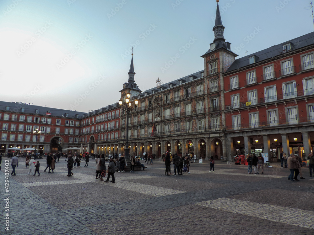 Obraz premium Plaza Mayo, Madrid, Spain.