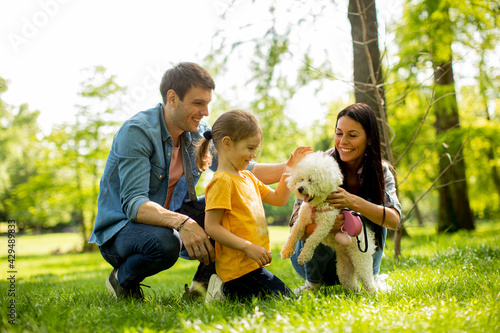 Beautiful happy family is h...
