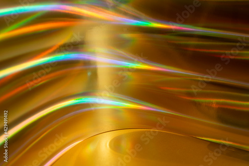 Blurred abstract holographic background. Retro futuristic style.