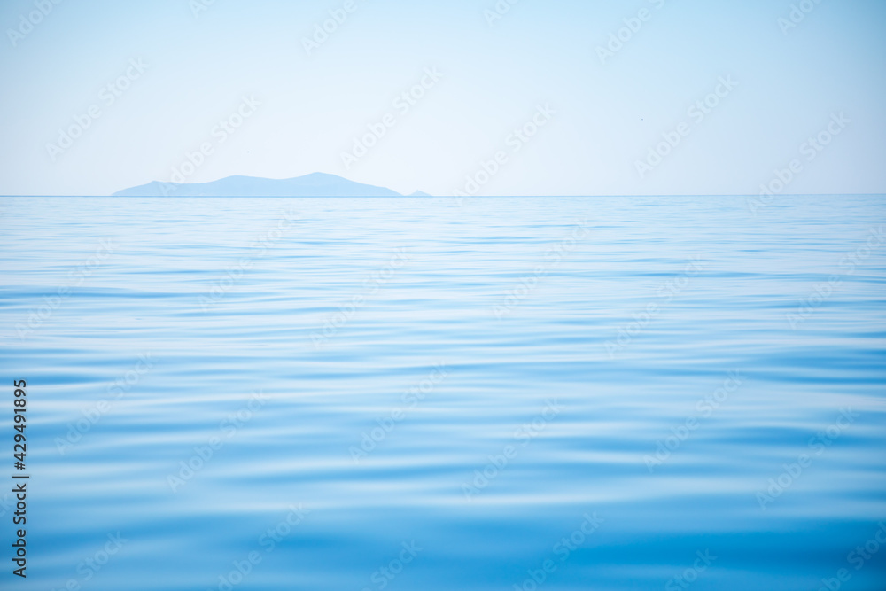 Fototapeta premium Blue Tones Water Waves Surface as Background