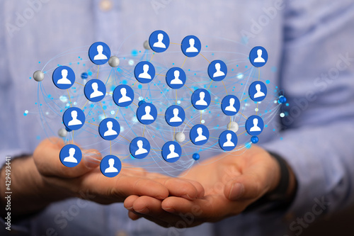 Wallpaper Mural business conference team work connection digital concept Torontodigital.ca