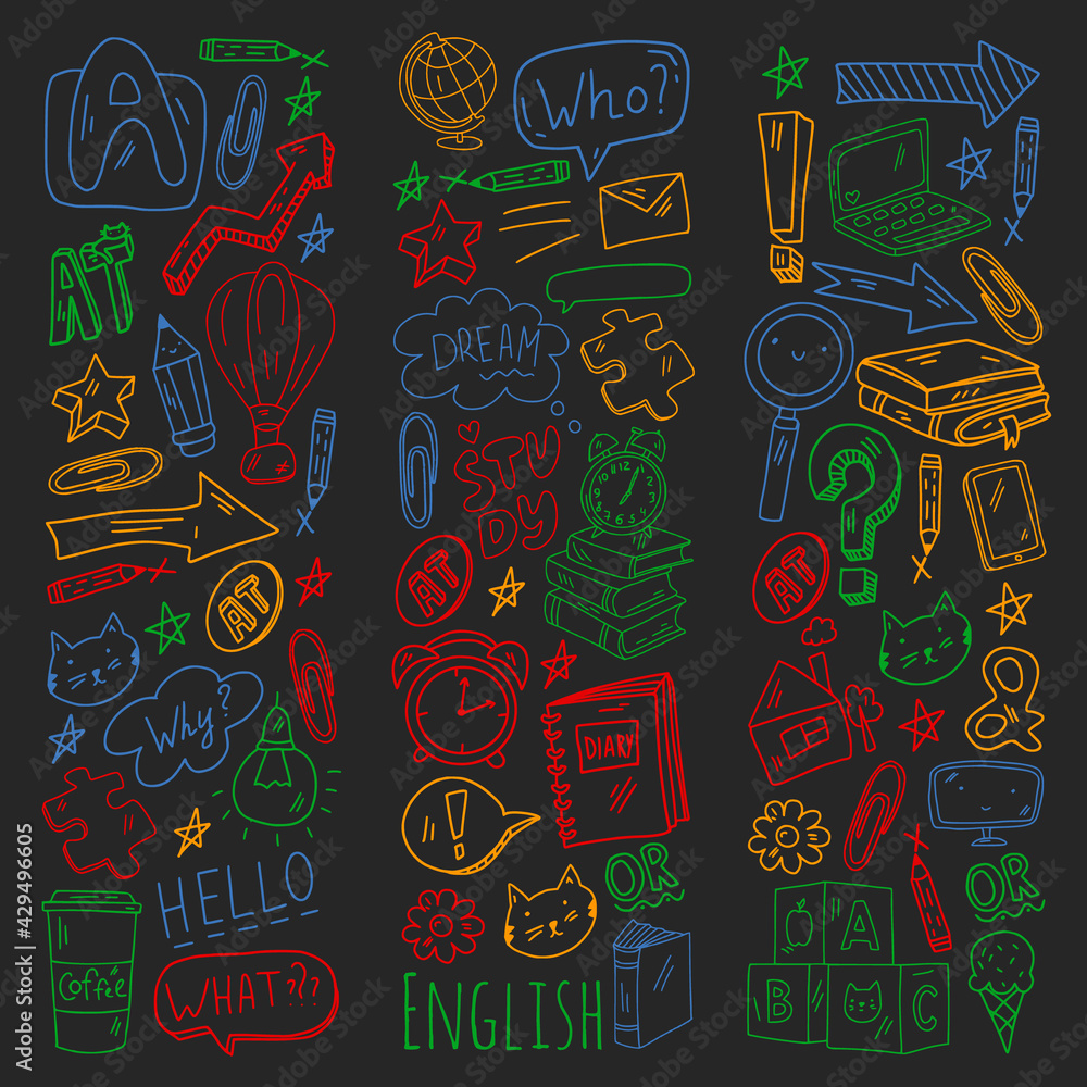 English course. E-learning, online education. English language English course. E-learning, online education. English language