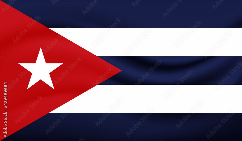 Vector Illustration flag of cuba in grunge texture style. Vector Illustration flag of cuba in grunge texture style.