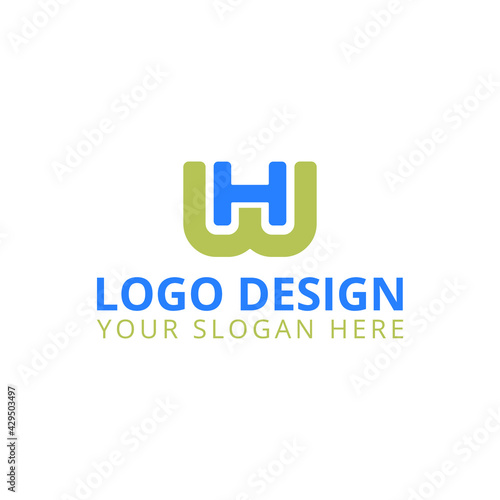 wh logo design professional logo 