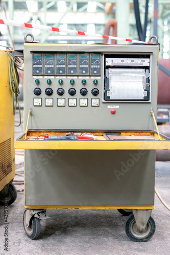 Typical portable post weld heat treatment machine with electric. The rate of heating when pwht is performed is typically based on the component’s thickness and is specified by the governing codes. photo