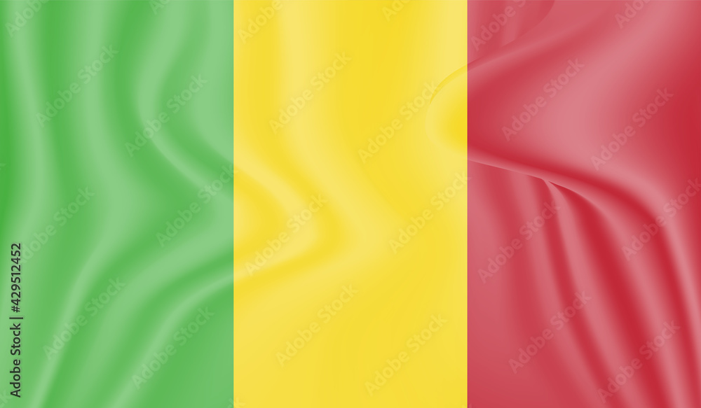 Guinea national flag created in grunge style Guinea national flag created in grunge style