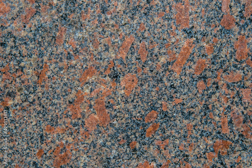 Natural texture of gray and red granite stone/ Construction material Natural texture of gray and red granite stone/ Construction material