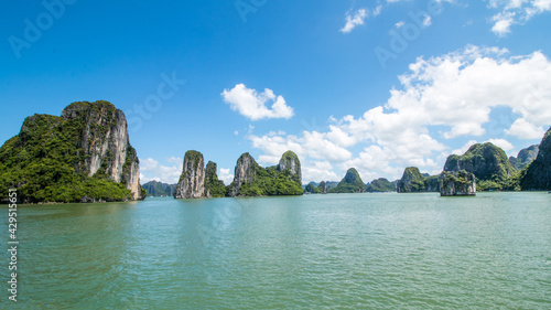 Ha long bay islands in Vietnam