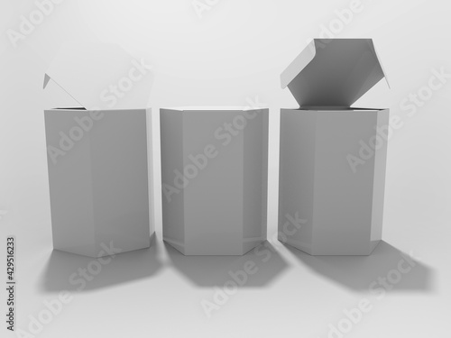 3D Rendering Product Packaging Template