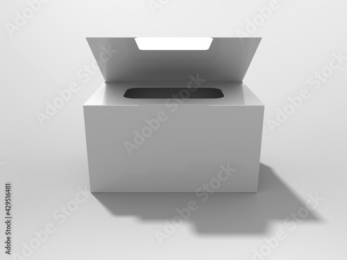 3D Rendering Product Packaging Template