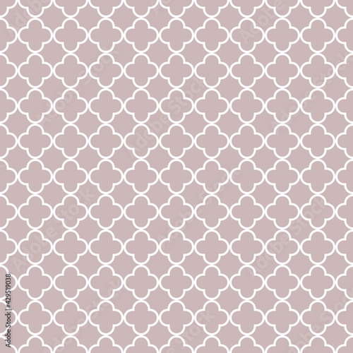  vector seamless abstract classic geometric pattern in the form of a white grid on a beige background + endless texture in a retro style.