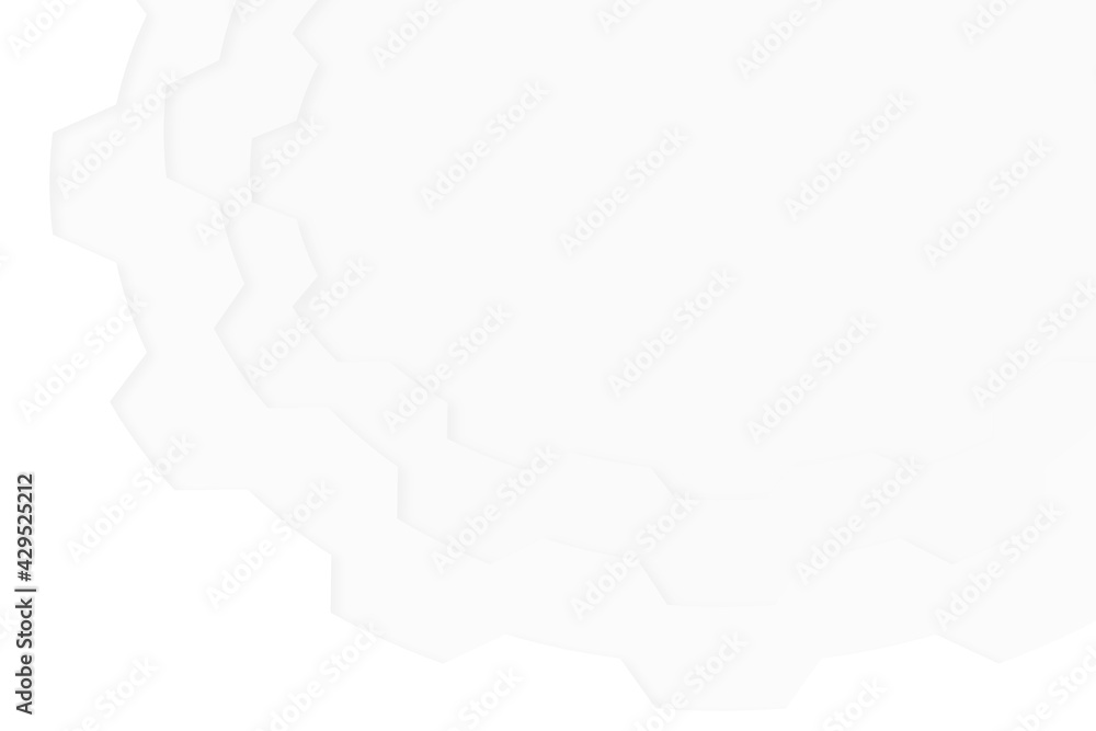 Abstract gray gradient texture line vector white background 3d illustration