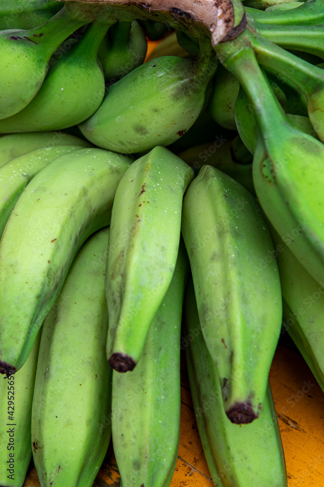 Ripe bananas at the street market in Brazil