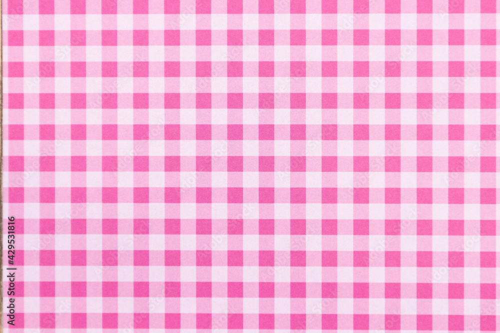 背景素材　洋紙　ギンガム　チェック　ピンク