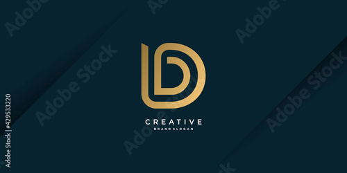 Monogram D logo with creative unique concept for business, company or person part 3