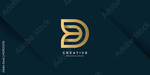 Monogram D logo with creative unique concept for business, company or person part 6 photo