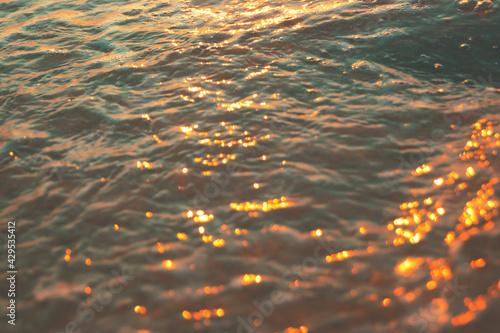 golden light over the water
