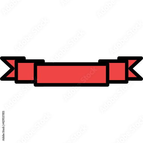 ribbon icon vector