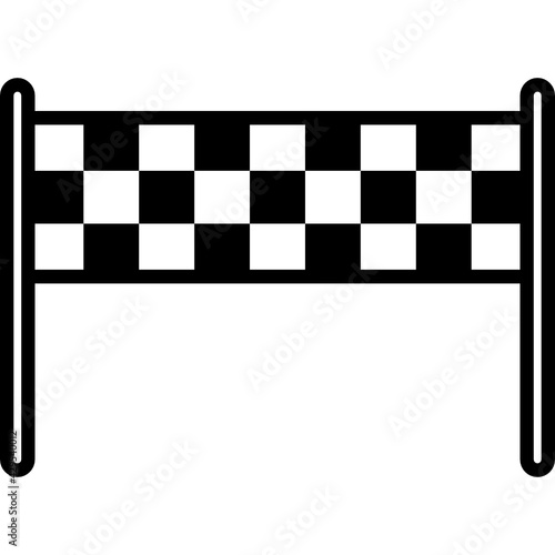 racing flag icon vector