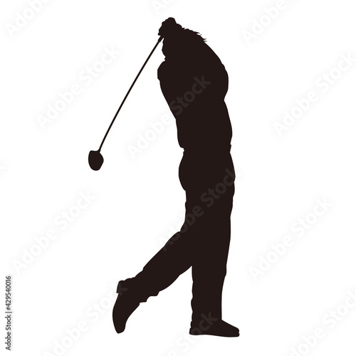 ゴルファーシルエット