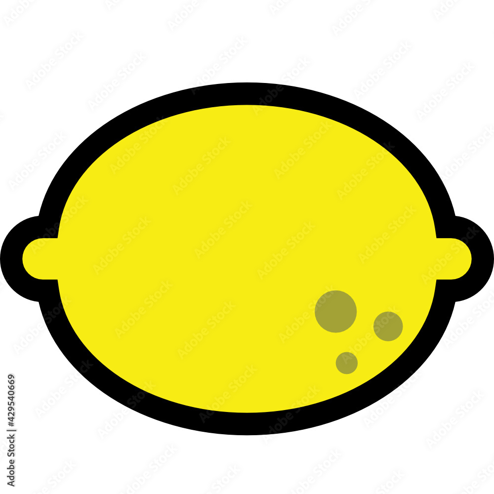 Fototapeta premium lemon icon vector