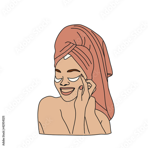 Abstract Woman Minimal Portrait Illustration