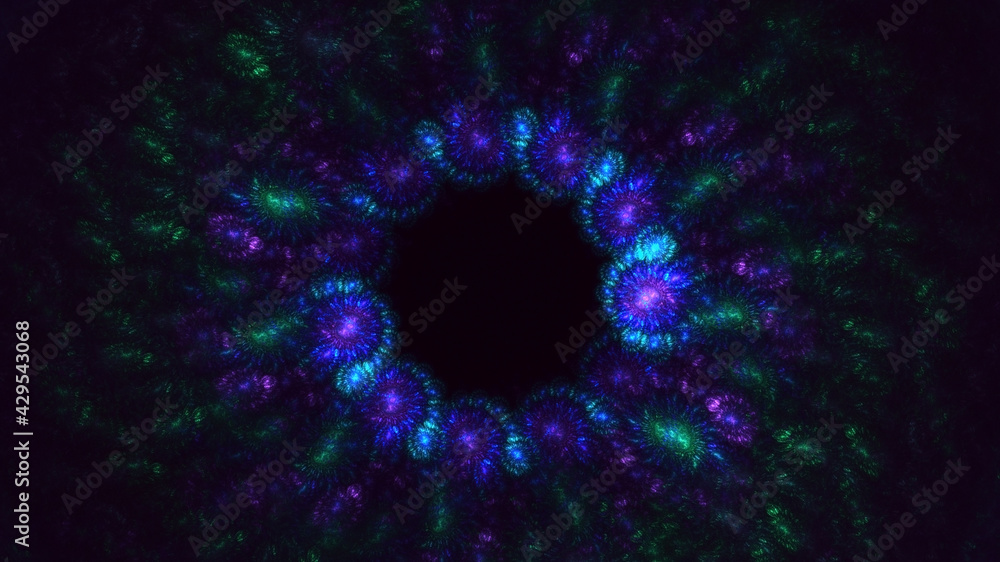 3D rendering abstract multicolor fractal light background 3D rendering abstract multicolor fractal light background