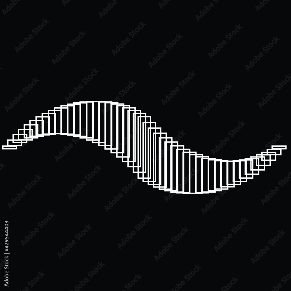 Lines in rectangles Form . Spiral Vector Illustration .Technology round. Wave Logo . Design element . Abstract Geometric shape . Lines in rectangles Form . Spiral Vector Illustration .Technology round. Wave Logo . Design element . Abstract Geometric shape .