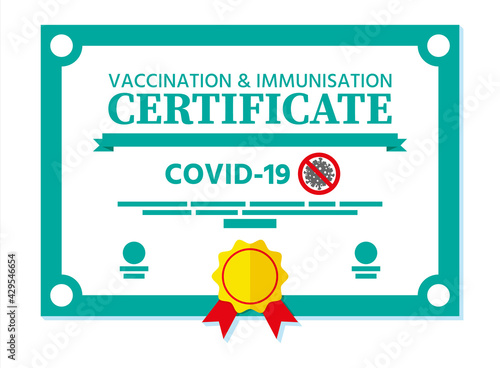 Covid-19 vaccination passport.
