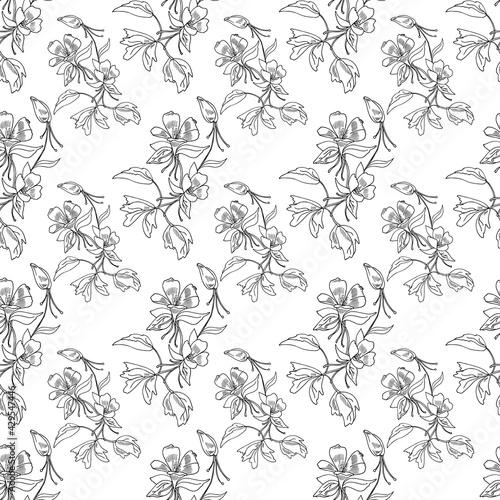 Seamless pattern with colors in a linear style. Print for textiles, background for your design. EPS 10.