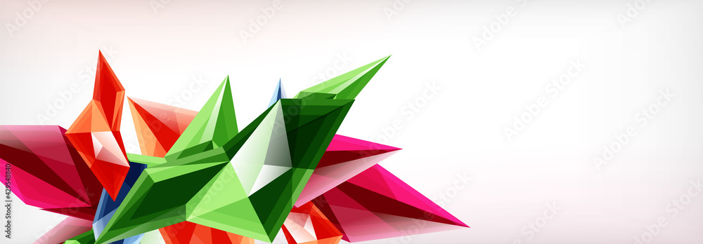 Vector 3d triangles and pyramids abstract background for business or technology presentations, internet posters or web brochure covers Vector 3d triangles and pyramids abstract background for business or technology presentations, internet posters or web brochure covers
