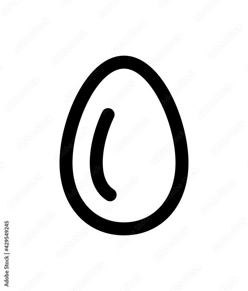 Protein egg for good health style vector icon Protein egg for good health style vector icon