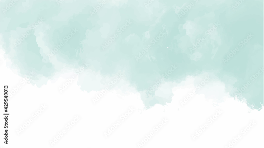 Obraz premium soft Green watercolor background for textures backgrounds and web banners design