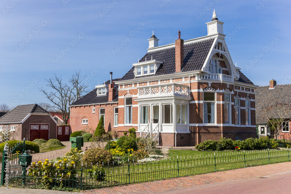 Traditional dutch house in the center of Bad Nieuweschans