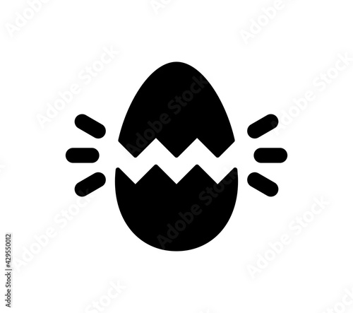 Break the egg in to half isolated.