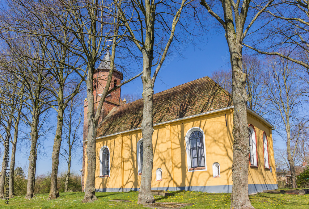 Historic yellow church of Wehe-Den Hoorn Historic yellow church of Wehe-Den Hoorn