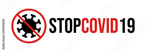 Stop covid-19 banner
