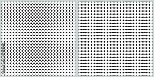 Geometric pattern with circles. Seamless vector background. Black and white texture. Banner, background, wrapping paper, wallpaper, cover, print, clothing. 