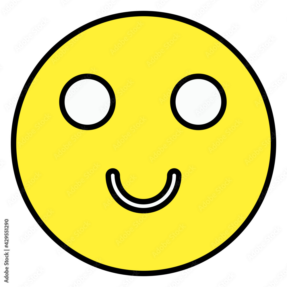 A trendy vector design of cute expression A trendy vector design of cute expression
