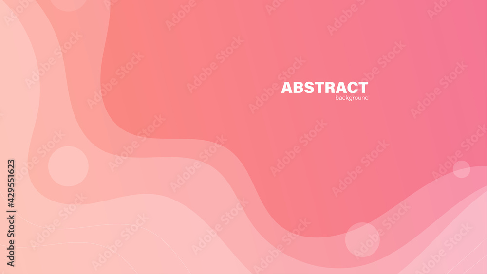Fototapeta Abstract pink fluid shape modern background with copy space, vector.