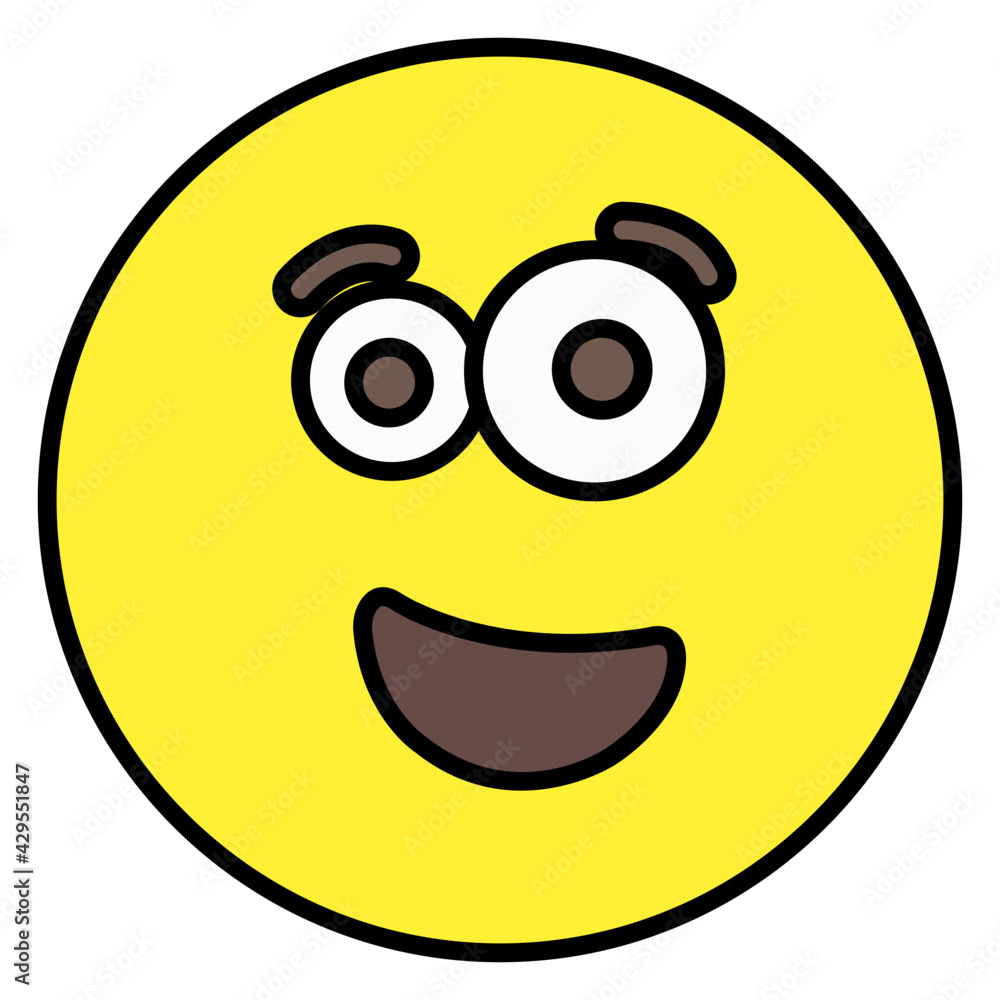 Fototapeta premium A beautiful design icon of emoji