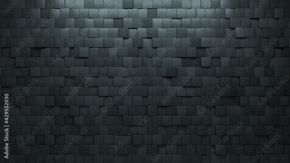 3D Tiles arranged to create a Concrete wall. Square, Futuristic Background formed from Semigloss blocks. 3D Render 3D Tiles arranged to create a Concrete wall. Square, Futuristic Background formed from Semigloss blocks. 3D Render