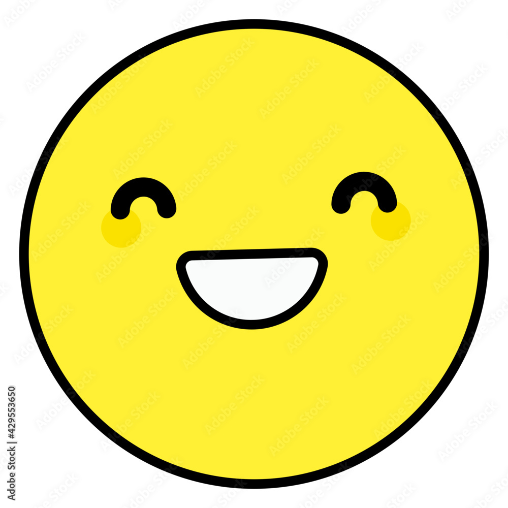 Fototapeta premium An icon design of close eyes emoji 