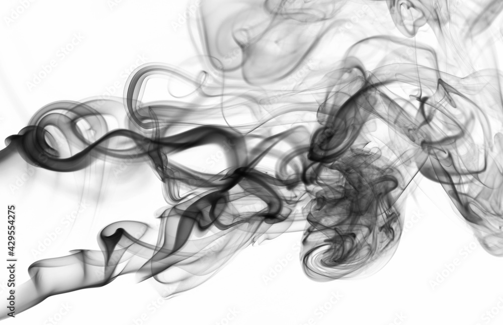 Abstract silky smoke swirl