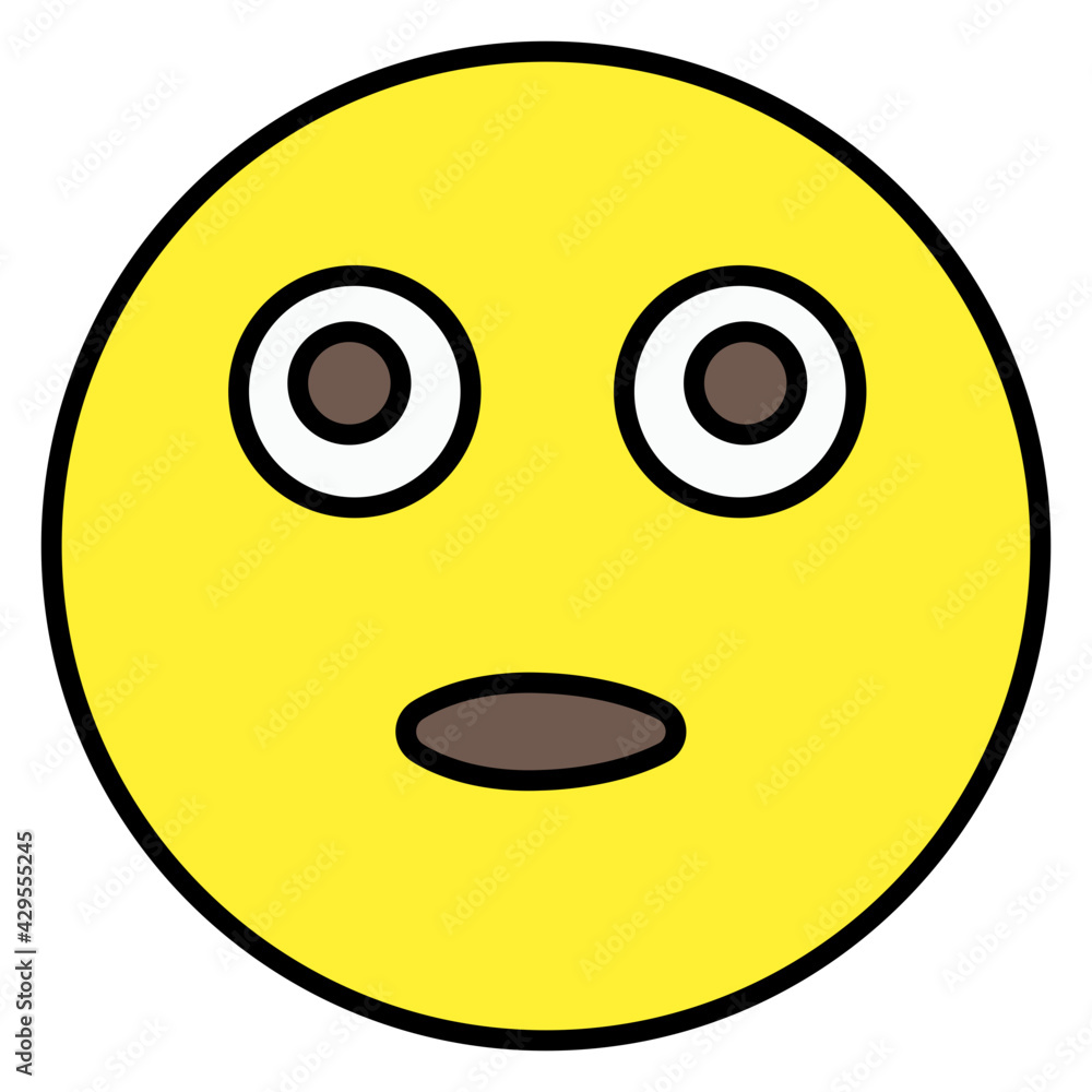 Fototapeta premium Flat design icon of emoticon