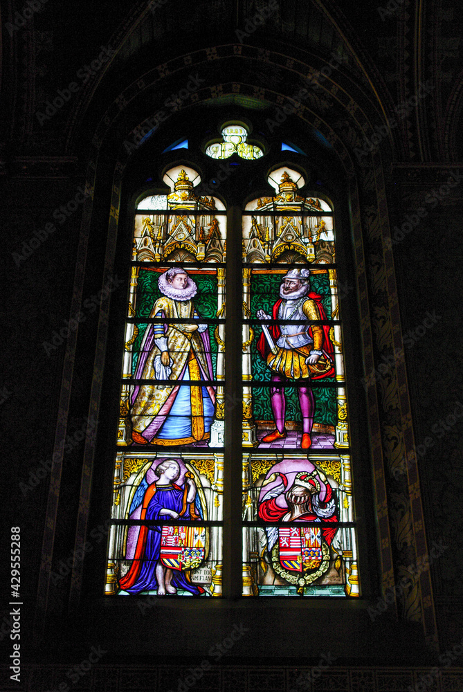 Interior of Bruges Cathedral, Belgium