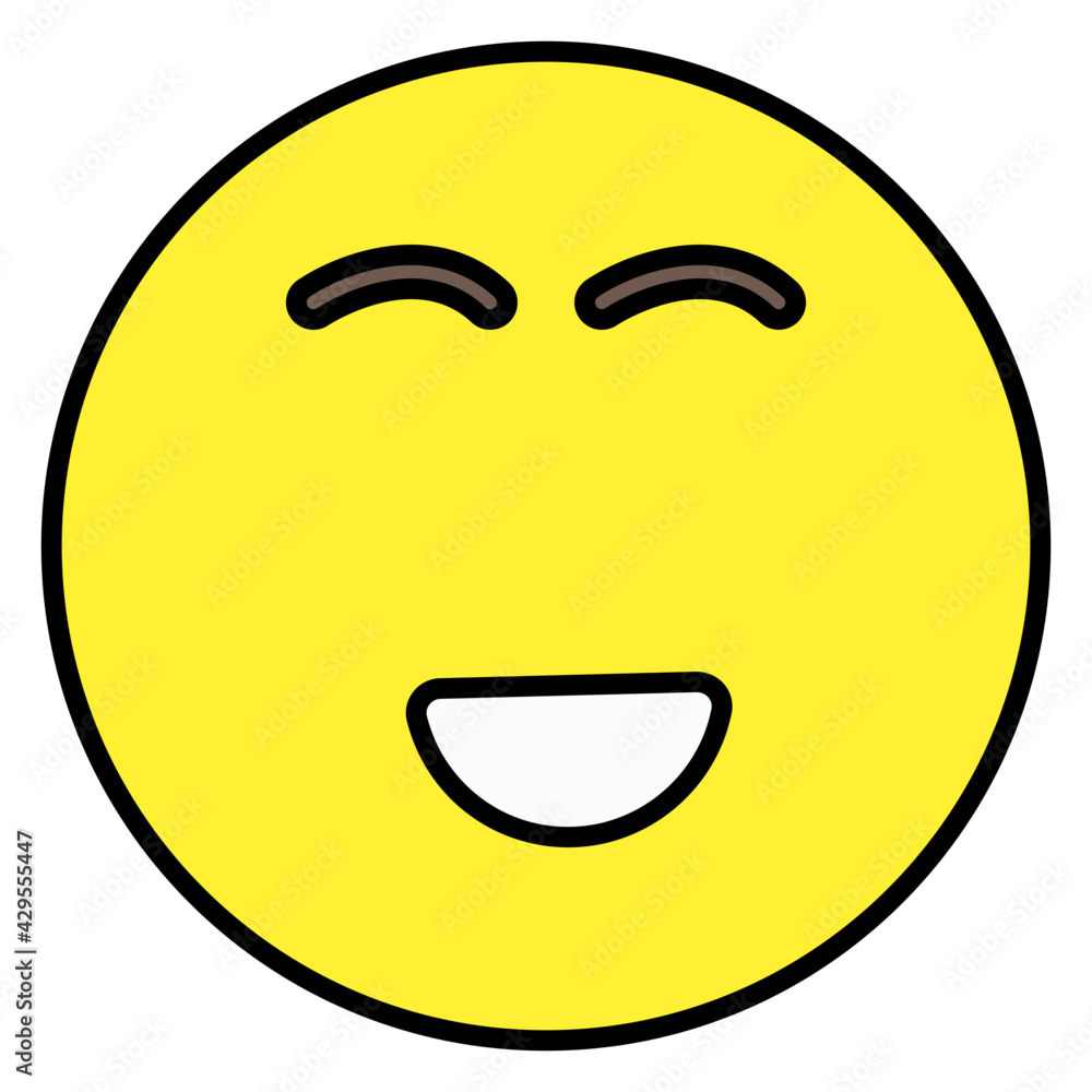 Fototapeta premium A beautiful design icon of emotion